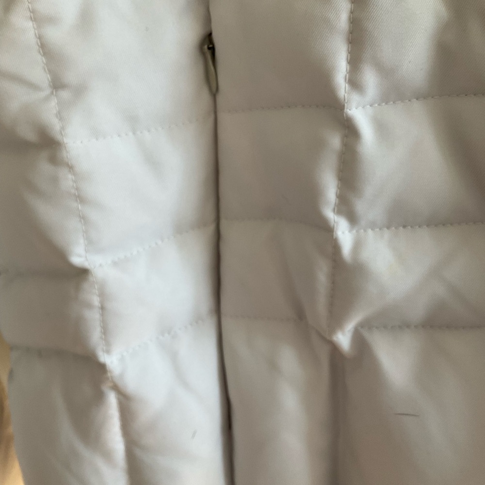NWOT-Calvin Klein Gray Quilted Puffer Jacket High Collar - Picture 7 of 12